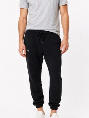 Lacoste Sport Black Jogger Sweatpants‎ Men's XL Drawstring Logo